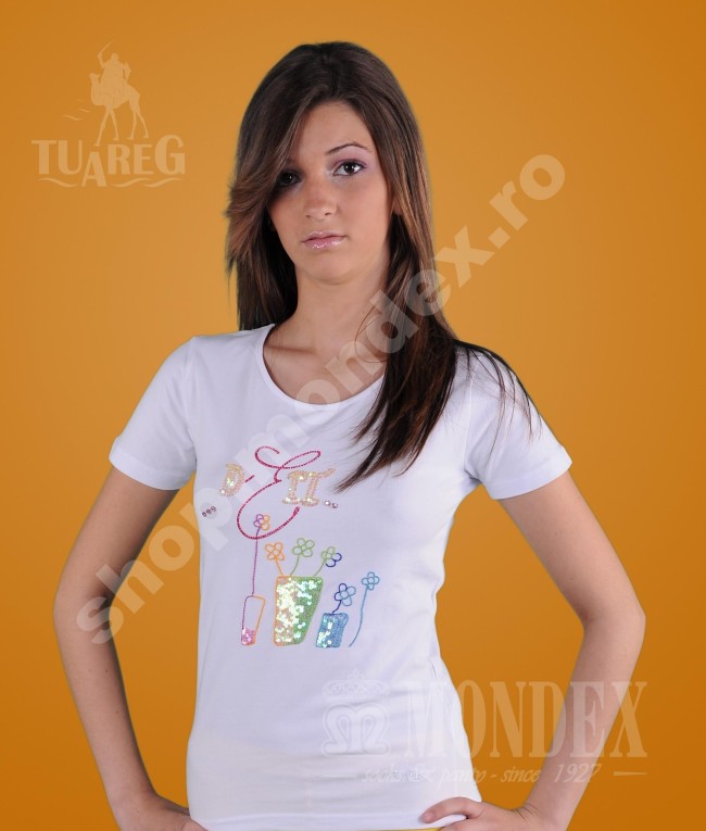 Tricou cu maneca scurta pentru femei - 7002-1
