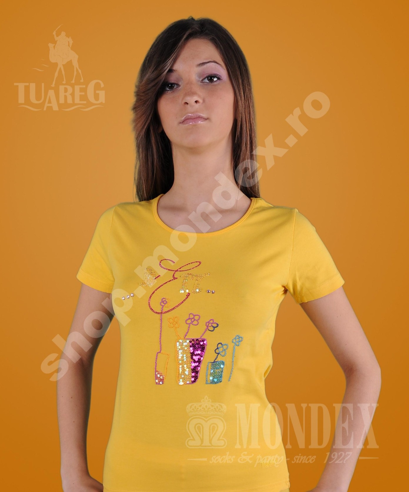 Tricou cu maneca scurta pentru femei - 7002-1