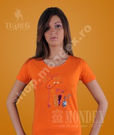Tricou cu maneca scurta pentru femei - 7002-1