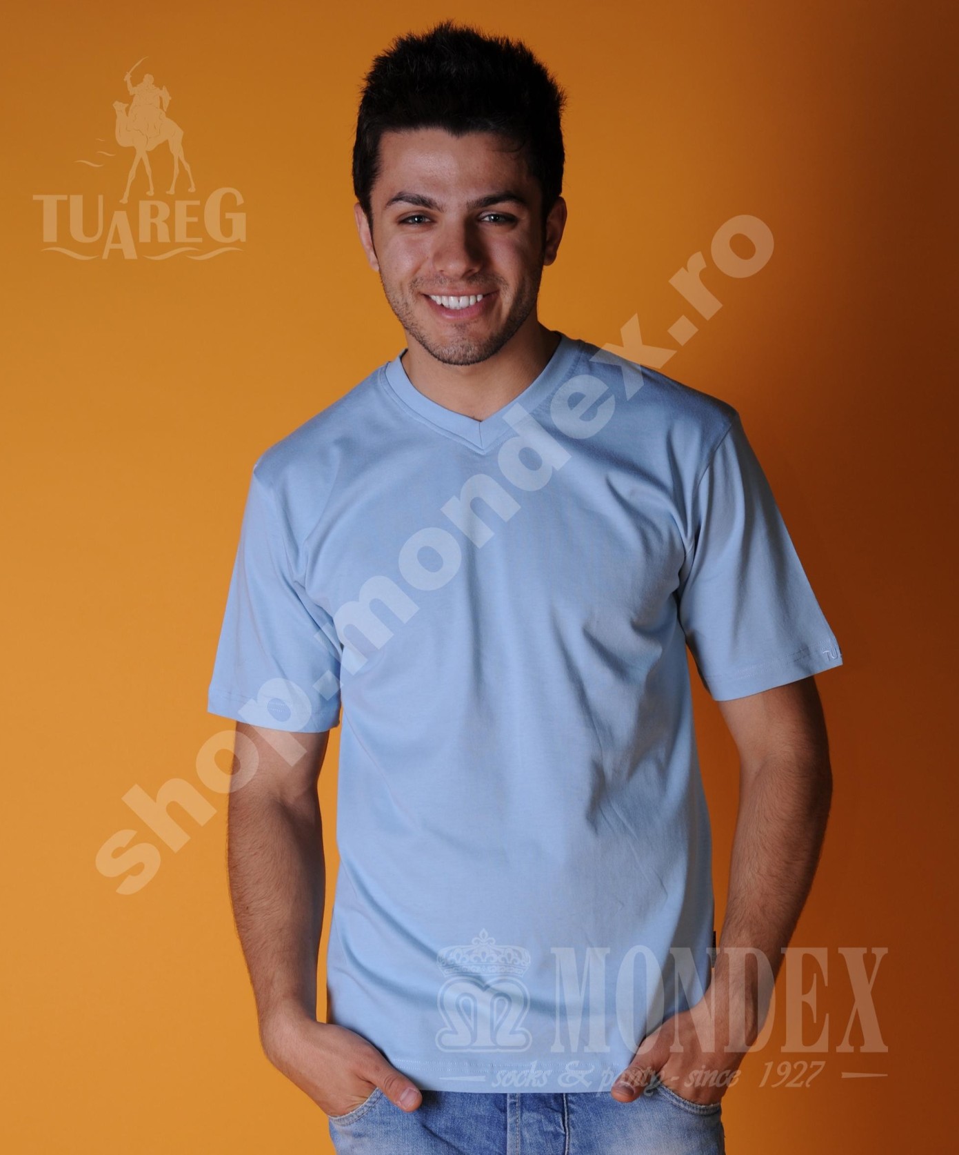 Tricou cu maneca scurta pentru barbati - 8003-1