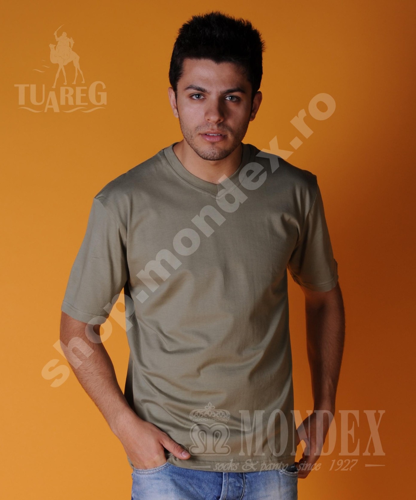 Tricou cu maneca scurta pentru barbati - 8003-1