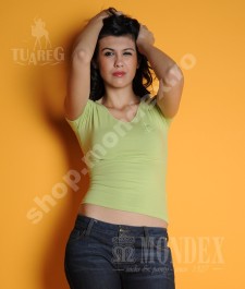 Tricou cu maneca scurta pentru femei - 7007-1