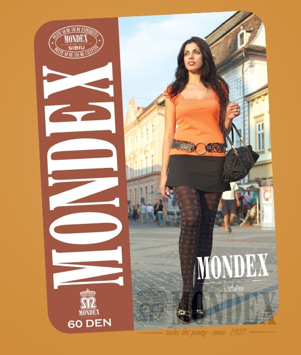 Ciorapi pantalon elasticizati cu model, 60 den - 905-1