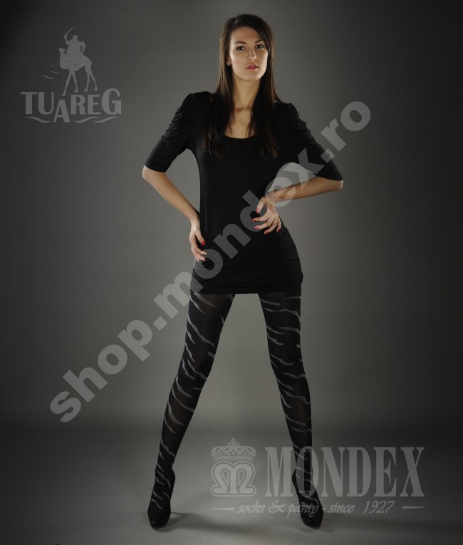 Ciorapi pantalon elasticizati cu model, 60 den - 903-1
