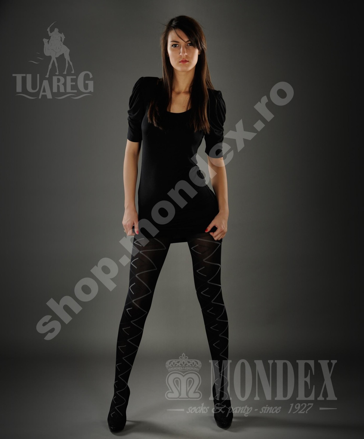 Ciorapi pantalon elasticizati cu model, 50 den - 920-1
