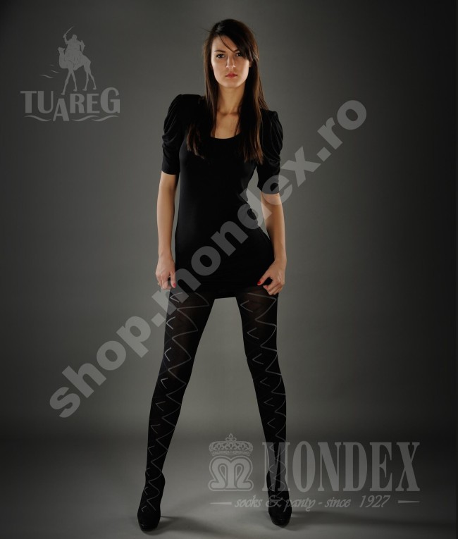 Ciorapi pantalon elasticizati cu model, 50 den - 920-1